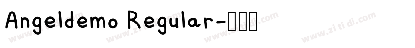 Angeldemo Regular字体转换